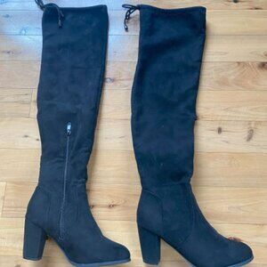 Dreampairs Suede dress/casual over the knee boots (Grey, Black and Brown)